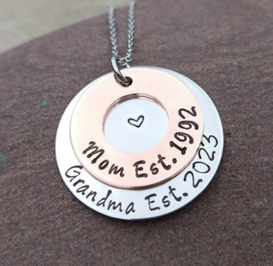 Personalized Necklace For Grandma, Pregnancy Announcement, Gift For Grandma, Established Grandma Jewelry | MakerPlace by Michaels